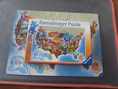 Ravensburger Puzzle Super 200 USA Attractions- Complete • $9.99