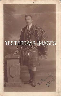 Highlander Fashion Kilt Sporran Morrisons Leith Edinburgh Studio Postcard (32) • £26.50