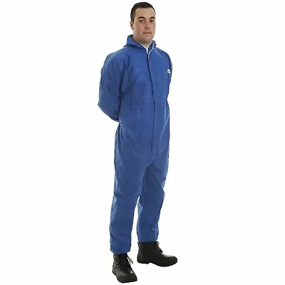 2 XSMS Disposable Overall Coverall Hooded Suit Type 5 6 Protection  Paint 3XL • £13.99