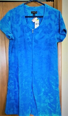 £11.69 • Buy Miss Elaine Sz.M-Womens Zip Front Housecoat/Lounger/Duster Short Sleeve Robe NWT