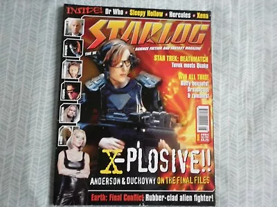 STARLOG No 4  Aug 2000  Star Trek X Files Dr Who Earth Final Conflict Xena Hercu • £4