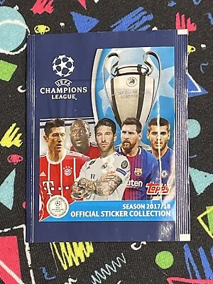 2017 Topps UEFA Champions League Sticker Packs Factory Sealed 1 Pack Mbappe RC • $5.50