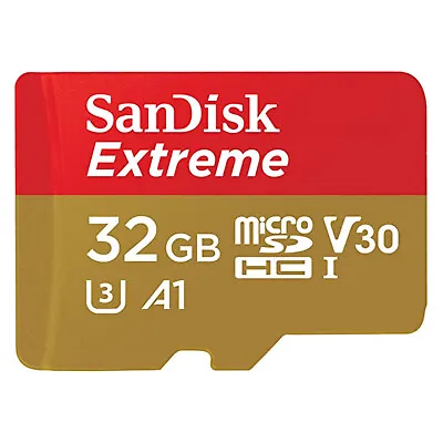 SanDisk Extreme 32GB TF Class 10 U3 SDHC 100mb/s A1 Micro SD Memory Card • $23.99