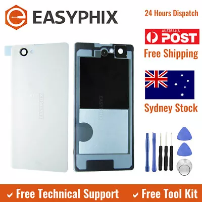 White Back Battery Cover Rear Glass For Sony Xperia Z1 Compact Mini D5503 • $10.49