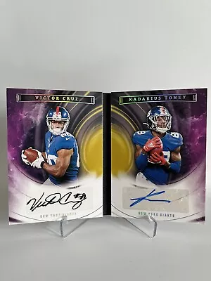 2022 Victor Cruz And Kadarious Toney Panini Origins Booklet Auto NY Giants 2/5 • $509.07