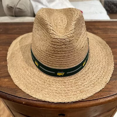 2024 Masters Golf STRAW Hat Size Small/Medium-- Green Band! Augusta National! • $81