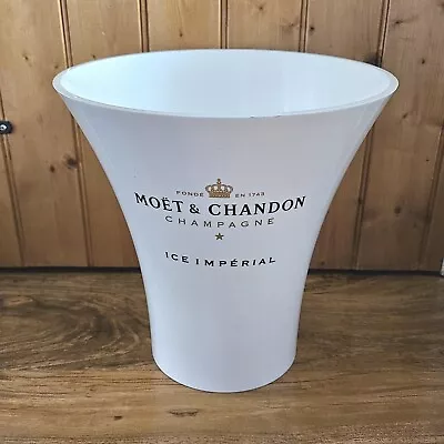 Moët & Chandon Ice Imperial White Acrylic Champagne Bucket Garden Party Bar • £30