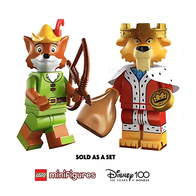 LEGO Disney 100 Set Robin Hood And Prince John Minifigures Together CMF 71038 • $50.94