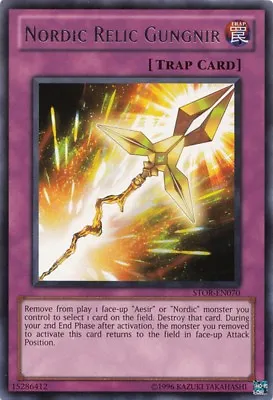 Nordic Relic Gungnir STOR-EN070 Silver Rare Yu-Gi-Oh Card (U) New • £0.99