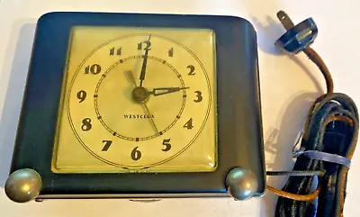 Vintage Westclox Art Deco Electric Clock Looks Good Doesn't Run • $22.50