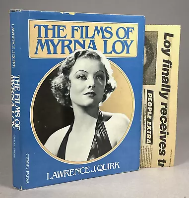 The Films Of Myrna Loy - By Lawrence J Quirk Hardcover Book • $15.88