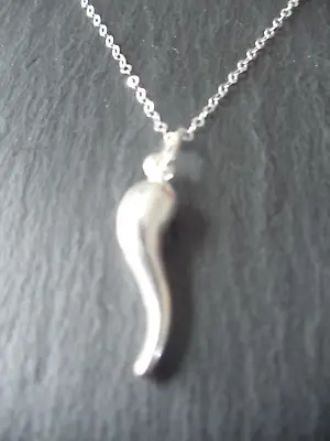 £26.95 • Buy Horn Of Plenty Pendant 925 Sterling Silver Chain Necklace Luck Fertility Gift