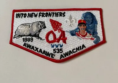 Boy Scout OA 535 Awaxaawe Awachia Lodge Flap S10 1999 Auction Donation • $7.99