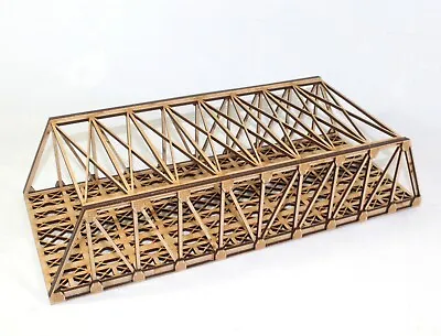 £15.50 • Buy Model Railway Bridge 00 Gauge Twin Track Girder MDF 350mm Assembled