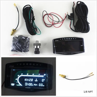 £43.85 • Buy 5In1 LCD Digital Car Vehicle Oil Pressure+Volt+Water Temp+Fuel+Tacho Guage Meter