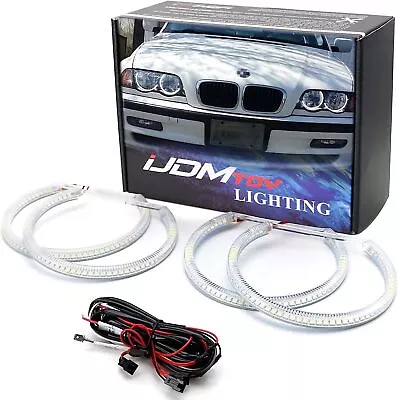 Halogen Headlight White LED Angel Eyes Halo Rings For BMW E46 3 Series W/Non-HID • $40.79