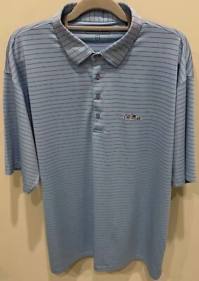 Ole Miss - Hinton & Hinton Golf Shirt - Men's Size XL - Blue - Retail: $120 • $64.89