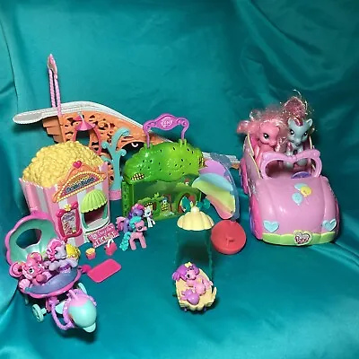 My Little Pony Ponyville Playsets Lot Of 7 Pieces Plus Ponies Plus Acc~Lot Of 27 • $49.99