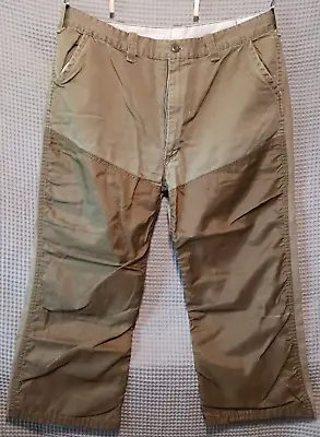 Saf-T-Bak Brush Pants 38X22 Hemmed Altered 1960s Field Pants • $15.96