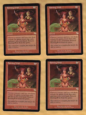 4x  Burning Wish  (Judgment  Rare  English  2002) MTG 4 Playset • $18.99