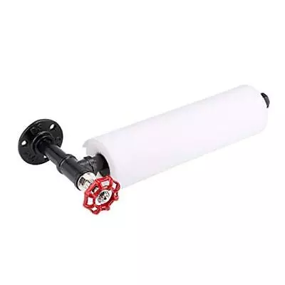 13 Inch Industrial Pipe Paper Towel Holder - Wall Mounted Iron Vintage Red • $26.11