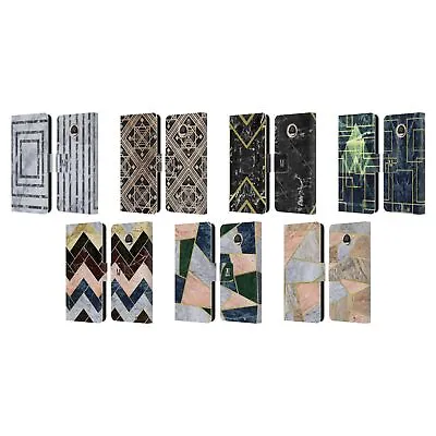 Head Case Designs Geometric Marble Leather Book Wallet Case For Motorola Phones • $18.95