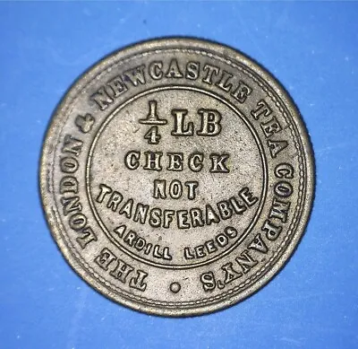 (1876) London & Newcastle Tea Company Quarter Pound Tea Check - *84833202 🌈 • £16.17