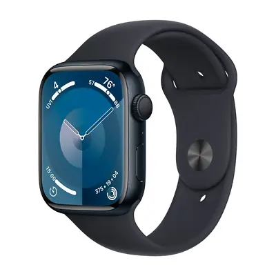 Apple Watch Series 9 45mm Midnight Case W Midnight Sport Band M/L MR9A3LL/A 2023 • $299.99