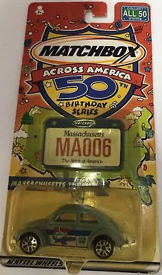 Matchbox Across America 50th Birthday Massachusetts 1962 Volkswagen Beetle • $5.10