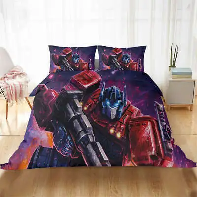 Gun Commander Transformers 3D Quilt Duvet Doona Cover Set Pillow Case Print • $68.21