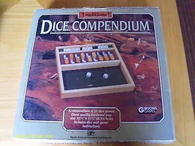 Gibsons - Traditional Dice Compendium - Hardwood Case - Complete - See Descript • £3.60
