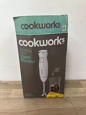 Cookworks Kitchen Electric HB951H3 Portable Food Hand Blender Stainless Steel • £12.99