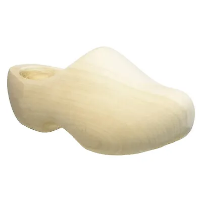 World Of Clogs Round-Toe Plain All-Wooden Dutch Clogs • £39.95