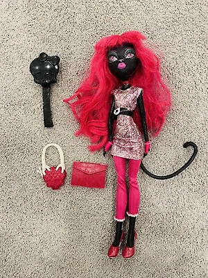 2012 Monster High Doll CATTY NOIR Scaremester Doll With Accessories AS IS • $34.99