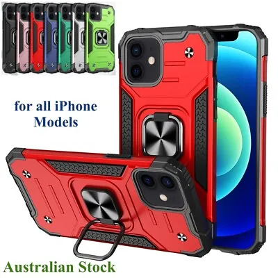 $7.95 • Buy Heavy Duty Shockproof Magnetic Case Hard Cover Phone 14/13/12/11 Mini Pro Max