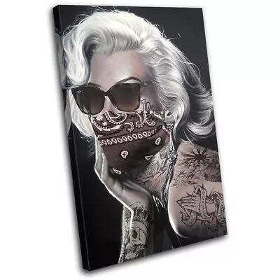 £15.99 • Buy Mask 2020 Marilyn Monroe Gang Urban SINGLE CANVAS WALL ART Picture Print