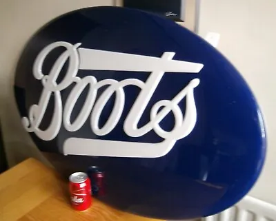 £145 • Buy Large Boots The Chemist Wall Mounted Logo Display Sign Man Cave / Vintage Retro.