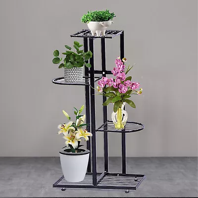 4-Tier Large Metal Plant Stand Shelf Anti Rust Iron Garden Flower Rack Indoor  • $26.60