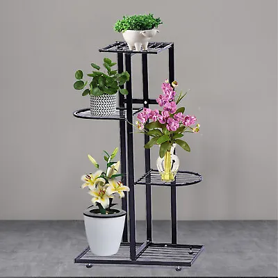 Plant Stand 4 Tier Plant Stand Indoor Metal Flower Shelf For Multiple Plants • $26.60