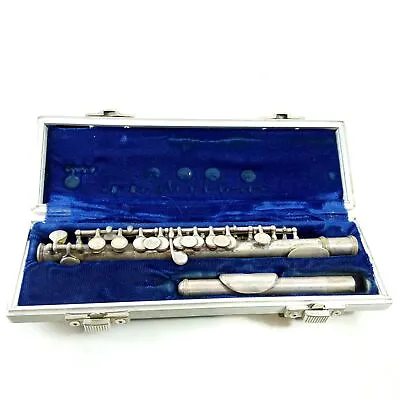 Armstrong Model 290 Sterling Silver Piccolo Flute #46189 Vintage 70s Elkart+Case • $327.75