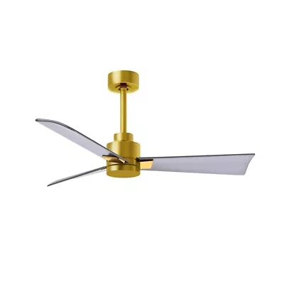 Matthews Fan Alessandra 3 Blade 42  Ceiling Fan Brass/Nickel - AK-BRBR-BN-42 • $355.50