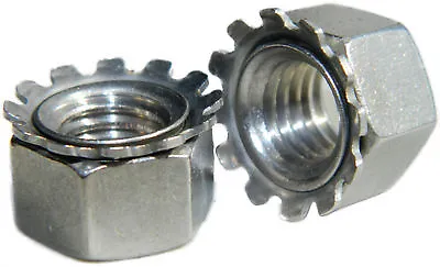 Stainless Steel Keps K-L Lock Nut With Free Spinning Washer 8-32 Qty 100 • $15.67