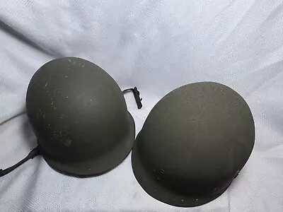 Military M1 Fixed Bale Helmet Steel Pot And 1942 Liner Type III By Scholl Mfg CO • $249.95