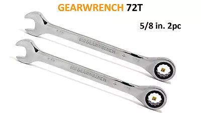 NEW GEARWRENCH 9020 RATCHETING WRENCH 5/8  12 POINT SAE INCH 72 TOOTH - 2 Pack • $9.59