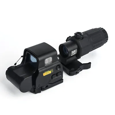 558+G33 Magnifier Qd Side Copy Sight HHS Holographic Red Green Dot Reflex Clone • $105.99