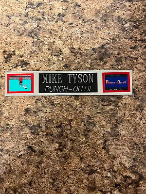 Mike Tyson (punch Out) Nameplate For Signed Gloves/trunks/photo Display • $8.95