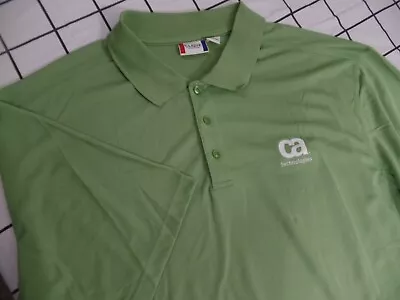 NWOT Ca TECHNOLOGIES  Employee  Golf Polo Shirt Men's 4XL GREEN • $24.90