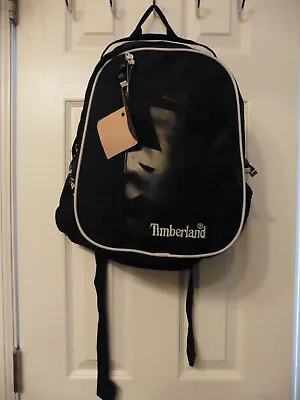 $45 • Buy NWT (NEW) Timberland Black And White Unisex Backpack - Many Pockets/ Padded Back