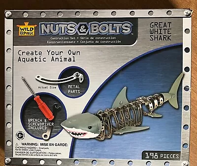 Nuts And Bolts Shark Construction Set Ages 8+  198 Pieces New In Opened Box • $20