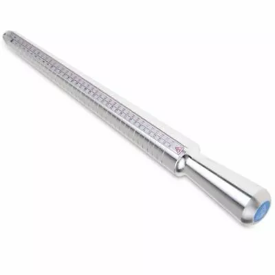 Metal Ring Sizer Gauge Mandrel Finger Sizing Measure Stick Standard Tool Sliver • $8.29